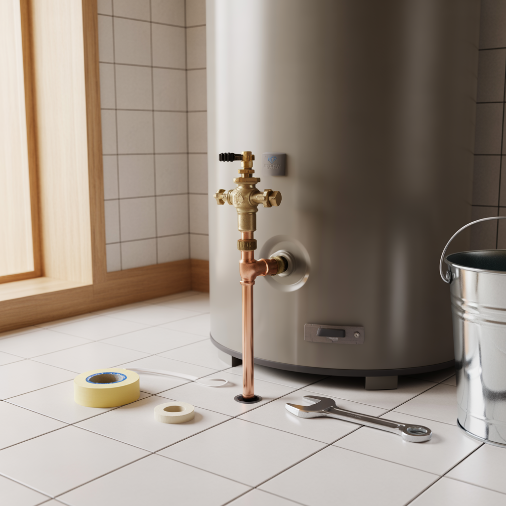 sakerhetsventil pa varmvattenberedare kontroll byte och kost